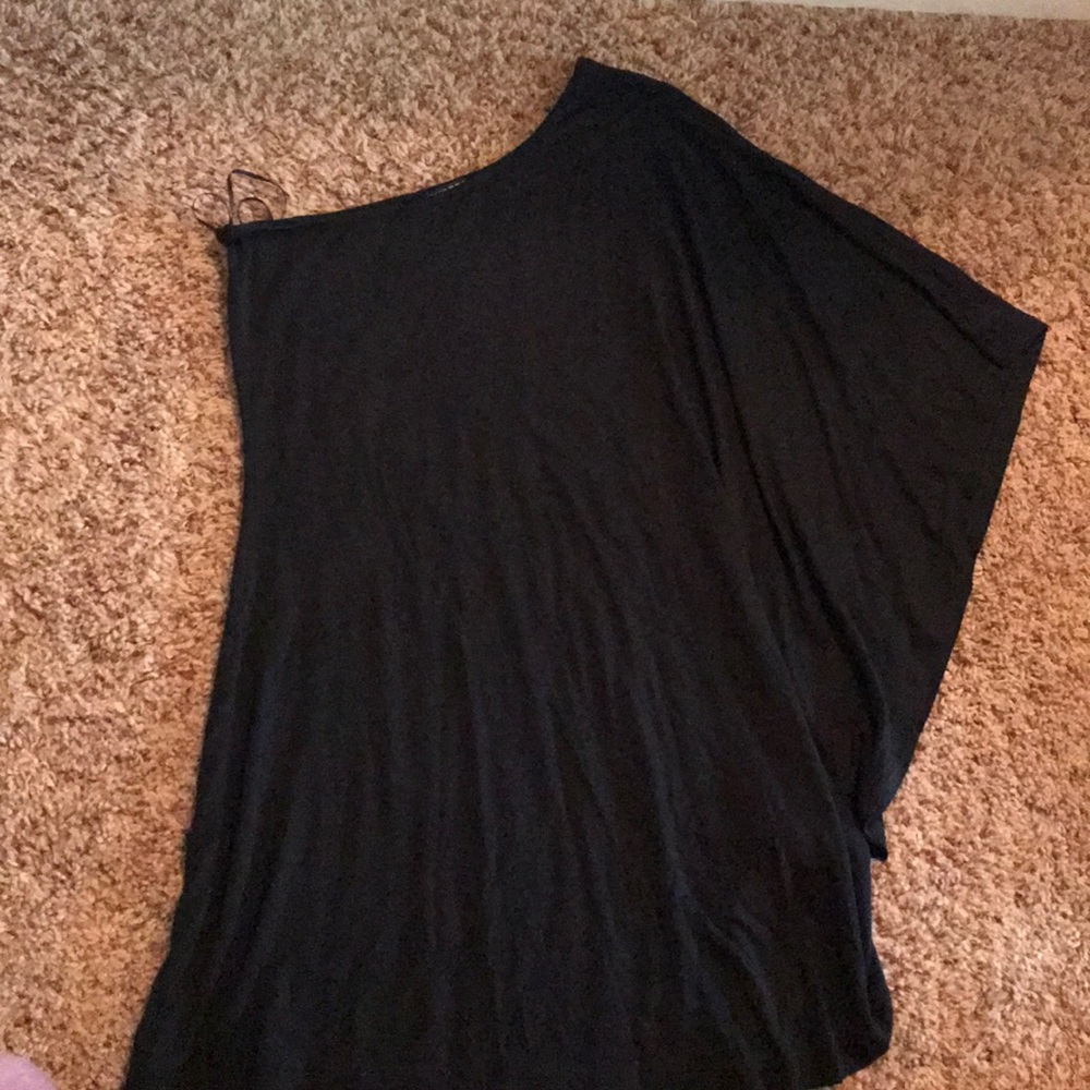 Express black off shoulder mini dress